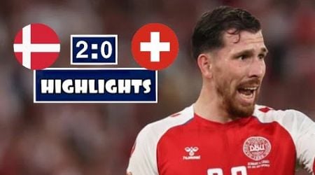 Denmark vs Switzerland 2-0 Highlights &amp; All Goals (Nations League 2024) Match Denmark Switzerland HD