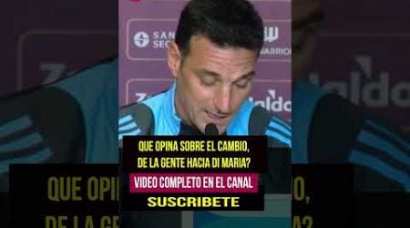 Rueda de Prensa de Lionel Scaloni - Antes de Argentina Vs. Chile por eliminatorias. Parte 09