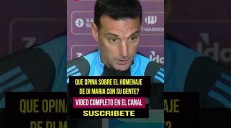 Rueda de Prensa de Lionel Scaloni - Antes de Argentina Vs. Chile por eliminatorias. Parte 05