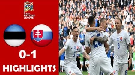 Estonia vs Slovakia 0-1 Highlights Goals | Nations League 2024