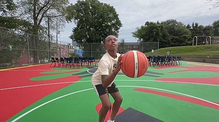 Newly upgraded basketball courts unveiled at Uniacke Square