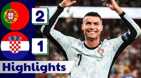 Cristiano Ronaldo Goal | Portugal vs Croatia 2-1 | All Goals &amp; Highlights | UEFA Nations League 2024