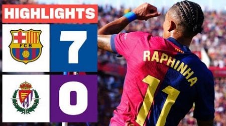 FC BARCELONA 7 - 0 REAL VALLADOLID CF | RESUMEN LALIGA EA SPORTS