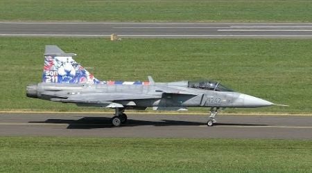 AIRPOWER 24 | Czech Air Force Saab Gripen 9242 landing at Zeltweg Air Base