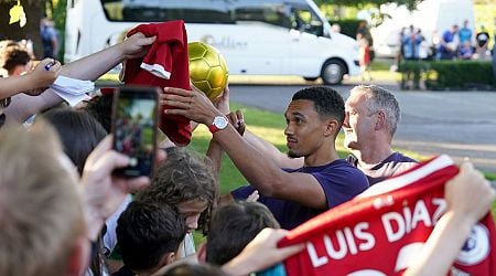 Irish football fans give England players warm welcome as stars sign autographs and pose for selfies