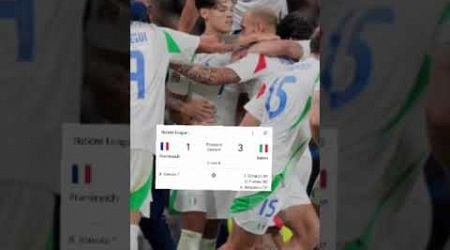 Frankreich - Italien Endstand 1:3