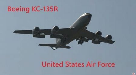 U.S.AIR. Force Boeing KC-135R Stratotanker landing at Airport Graz