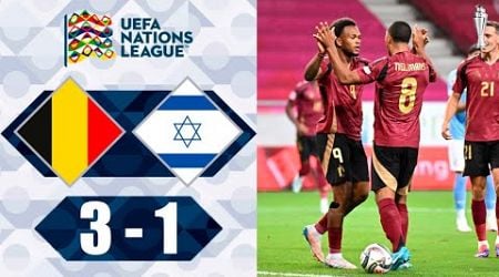 Belgium vs Israel 3-1 Highlights Goals - Nations League 2024