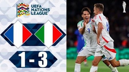 France vs Italy 1-3 Highlights Goals - Nations League 2024