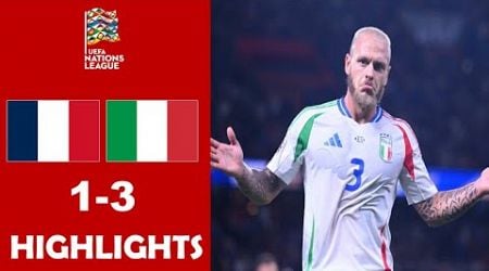 France vs Italy 1-3 Highlights Goals - Nations League 2024