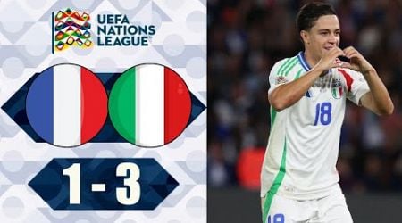 France vs Italy 1-3 Highlights Goals - Nations League 2024