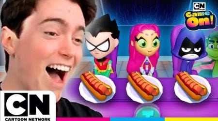 Can Mr Bee beat the Teen Titans Chef RECORD? | @cartoonnetworkuk #ad #roblox #shorts @ehbeefamily