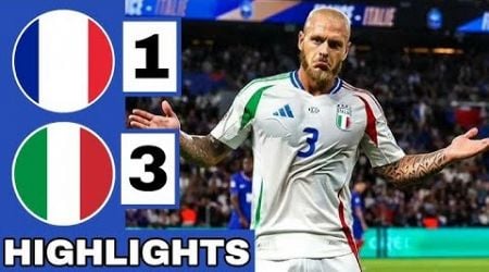 France vs Italy(1-3) Goals and Highlights ! UEFA Nations League2024 #foodie #france #mbappe #italy