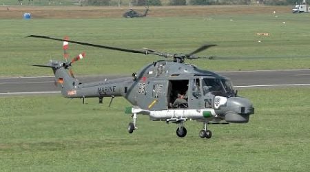 AIRPOWER 24 | German Navy Super Lynx Mk.88A40 83-15 landing at Zeltweg Air Base