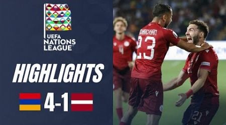 Armenia vs Latvia 4-1 Highlights UEFA Nations League 2024-25