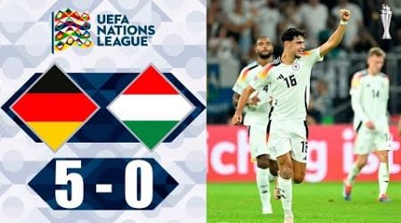 Deutschland - Ungarn 5-0 Highlights | UEFA Nations League 2024