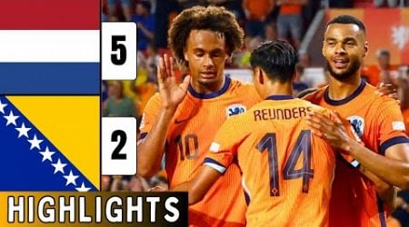 Netherlands vs Bosnia and Herzegovina 5-2 HIGHLIGHTS | UEFA Nations League | Zirkzee Debut Goal