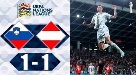 Slovenia vs Austria 1-1 Highlights Goals - Nations League 2024