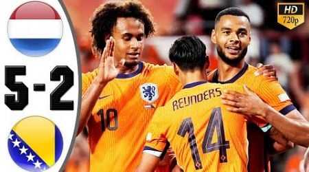 Netherlands vs Bosnia &amp; Herzegovina 5-2 Highlights &amp; All Goals 2024 HD