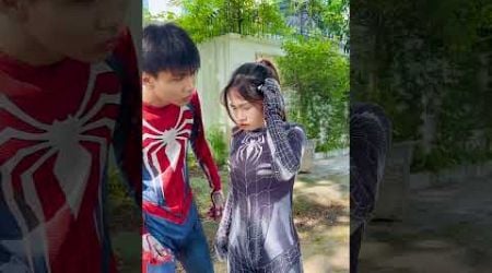 Plot to destroy Spiderman Baby 3D and Spidergirl discovers in time to rescue #shorts #spiderman