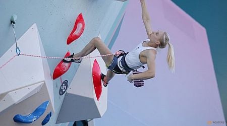 Climbing-Slovenia's climbing queen Garnbret wins boulder and lead gold