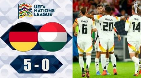 Deutschland - Ungarn | 5-0 | Zusammenfassung | Nations League 2024-25 | germany vs hungary