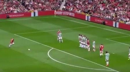 Wayne Rooney Free kick Goal vs Celtic Legends vs Manchester United Legends |Wayne Rooney goal