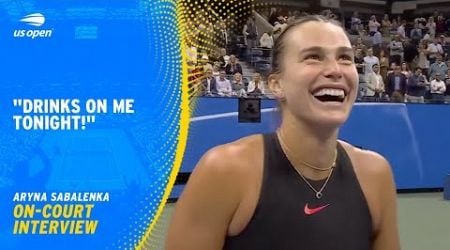 Aryna Sabalenka On-Court Interview | 2024 US Open Quarterfinal