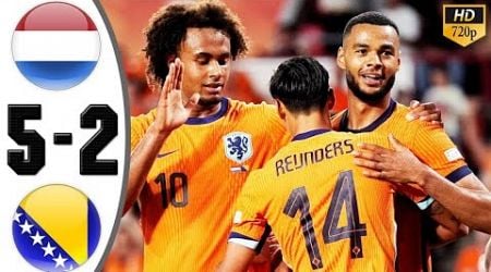 Netherlands vs Bosnia 5-2 All Goals &amp; Highlights 2024 HD