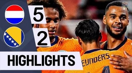 Netherlands vs Bosnia 5-2 HIGHLIGHTS | UEFA Nations League 2024