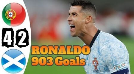 Ronaldo Hat Trick - Portugal vs Scotland 4-2 - All Goals &amp; Highlights - 2024