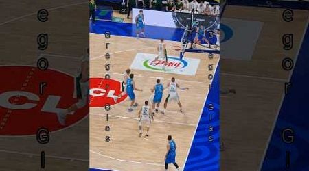 Gregor Glas&#39; 3-pointer #fiba #basketball #slovenia #guard #cedevitaolimpija #olimpija