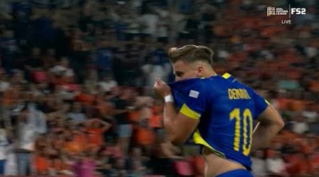 Ermedin Demirovic Goal Netherlands vs Bosnia &amp; Herzegovina 5-2 Highlights UEFA Nations League 24