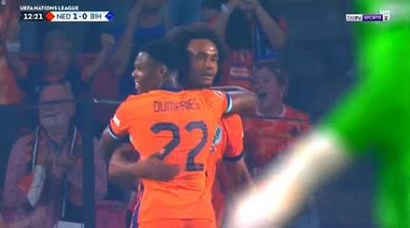 Joshua Zirkzee Goal Netherlands vs Bosnia &amp; Herzegovina 5-2 Highlights | UEFA Nations League 24