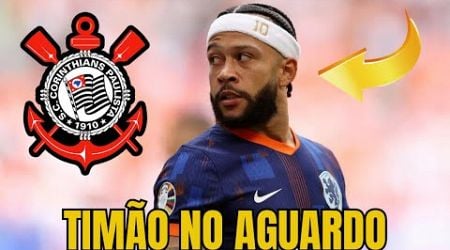 CORINTHIANS AGUARDA RESPOSTA DO ATACANTE MEMPHIS DEPAY.