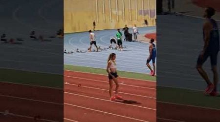 Women&#39;s triple jump. Cyprus. Nicosia.