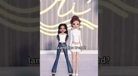 Lina and lana trend? roblox dress to impress this is so random omg