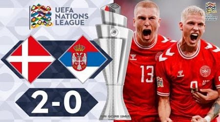 Denmark vs Serbia 2-0 Highlights | UEFA Nations League - 2024