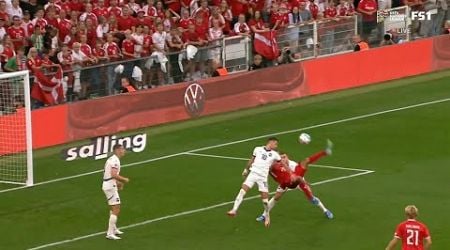 Yussuf Poulsen Bicycle Kick Goal, Denmark vs Serbia 2-0 Highlights | UEFA Nations League 2024-25