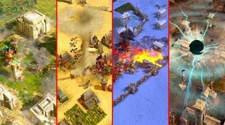 Every ULTIMATE GOD POWER vs ENEMIES - Age of Mythology Retold