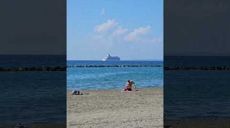 Cyprus. Limassol. Beach. Skyscrapers.