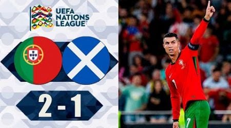 Portugal vs Scotland 2-1 Extended Highlights | Cristiano Ronaldo Goals - Nations League 2024