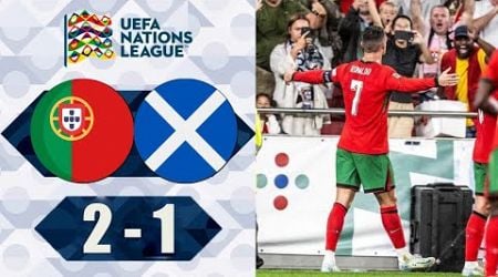 Portugal vs Scotland 2-1 Extended Highlights | Cristiano Ronaldo Goals - Nations League 2024