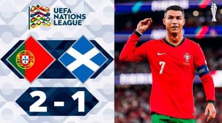 Portugal vs Scotland 2-1 Highlights Goals - Nations League 2024