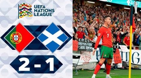 Portugal vs Scotland 2-1 Extended Highlights | Cristiano Ronaldo Goals - Nations League 2024