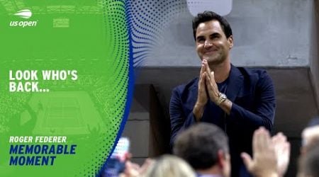 Roger Federer Returns to Arthur Ashe Stadium! | 2024 US Open