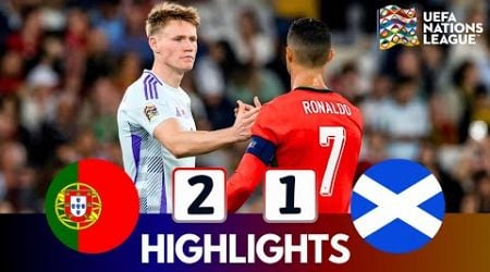 Portugal vs Scotland (2-1)| Highlights &amp; Goals | UEFA Nations League 2024