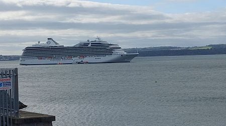 Huge cruise ship stops in Torbay on voyage home