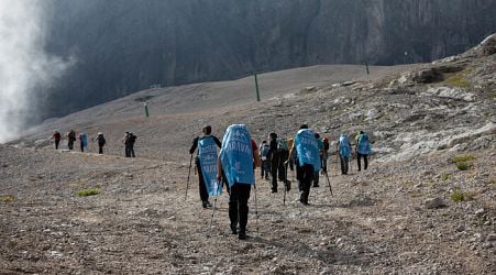 Marmolada glacier 'in irreversible coma', losing 10 cm a day