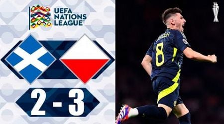 Billy Gilmour Goal | Scotland vs Poland 2-3 Highlights | UEFA Nations League 2024